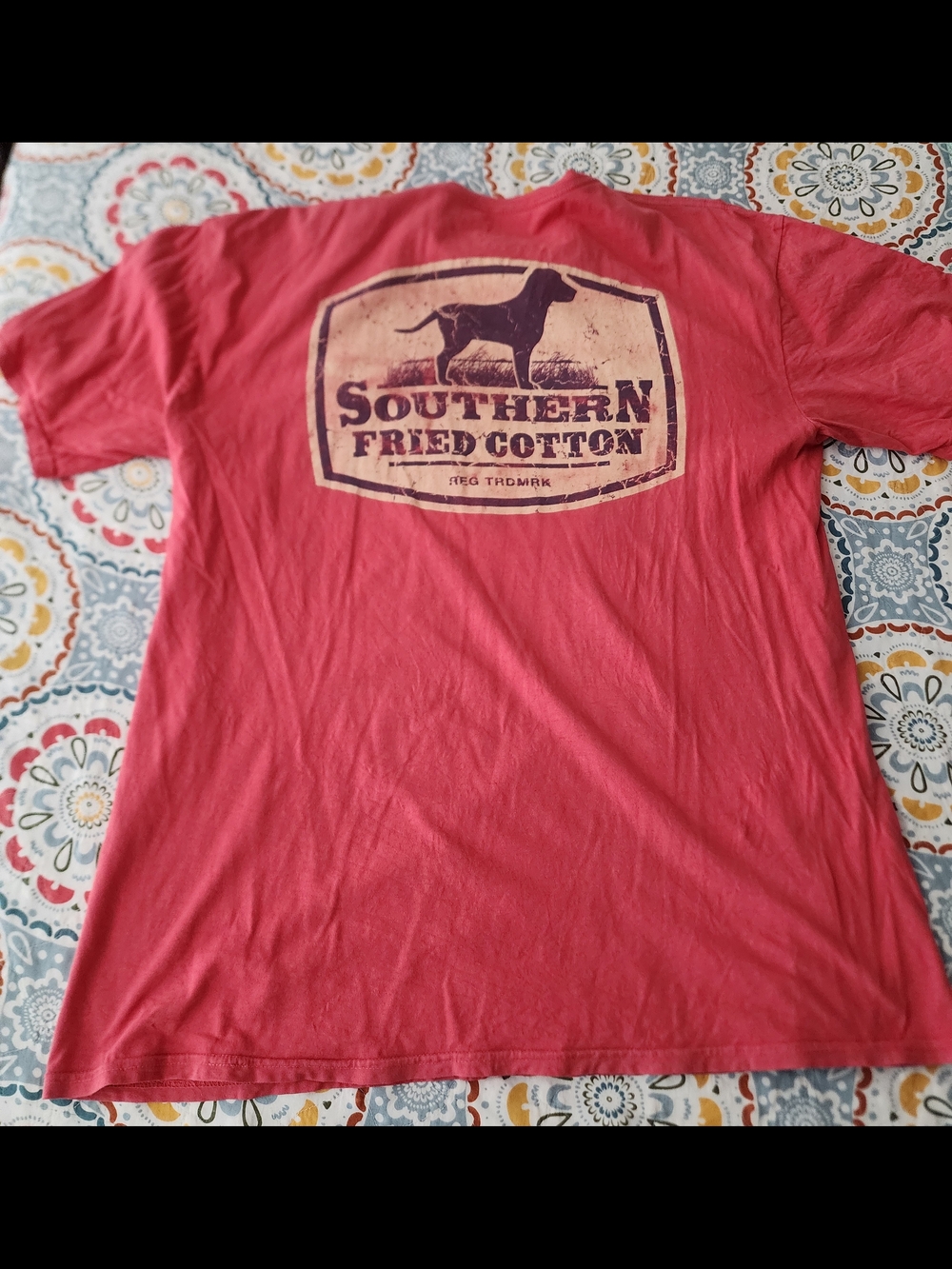 Southern Fried Cotton Red Short-Sleeve Logo Tee